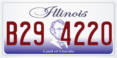 IL license plate B294220