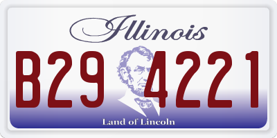IL license plate B294221