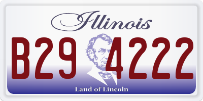 IL license plate B294222