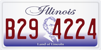 IL license plate B294224
