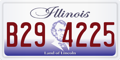IL license plate B294225