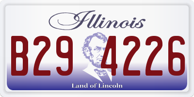 IL license plate B294226