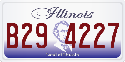 IL license plate B294227