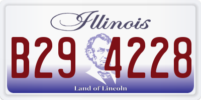 IL license plate B294228