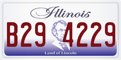 IL license plate B294229