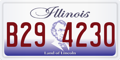 IL license plate B294230