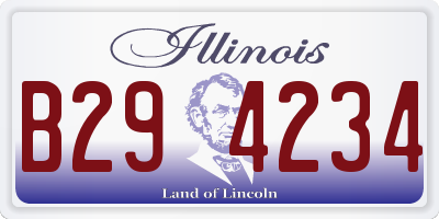IL license plate B294234