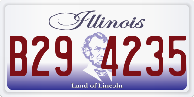 IL license plate B294235