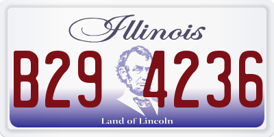 IL license plate B294236