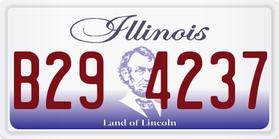 IL license plate B294237