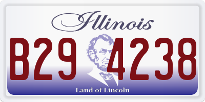 IL license plate B294238