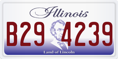 IL license plate B294239