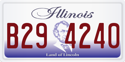 IL license plate B294240