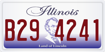 IL license plate B294241
