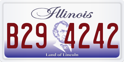IL license plate B294242