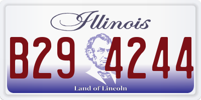 IL license plate B294244