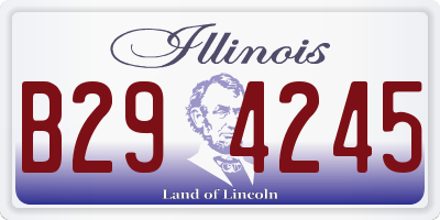 IL license plate B294245