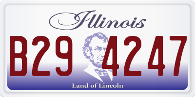 IL license plate B294247