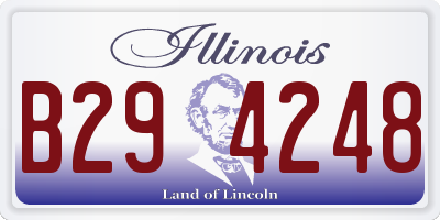 IL license plate B294248