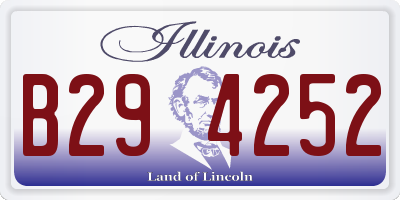 IL license plate B294252