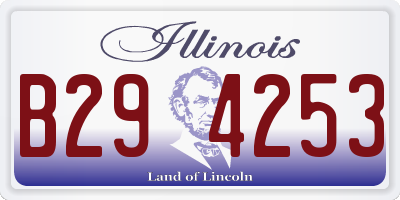 IL license plate B294253