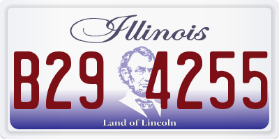 IL license plate B294255