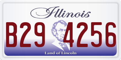 IL license plate B294256