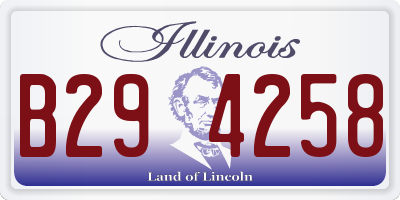 IL license plate B294258