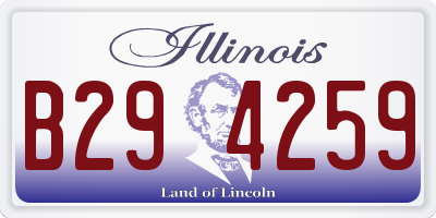 IL license plate B294259