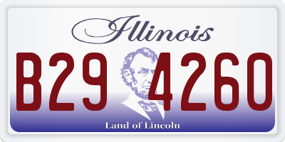 IL license plate B294260