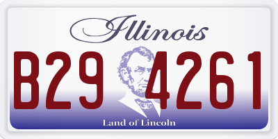 IL license plate B294261