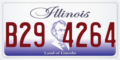 IL license plate B294264