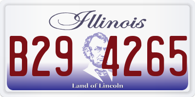 IL license plate B294265