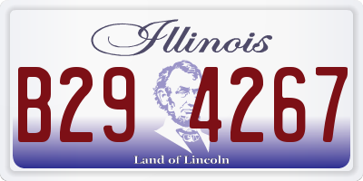 IL license plate B294267