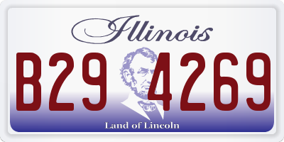IL license plate B294269