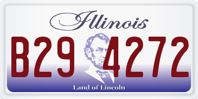 IL license plate B294272