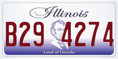 IL license plate B294274