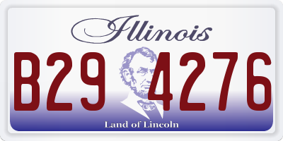 IL license plate B294276