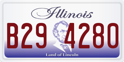 IL license plate B294280