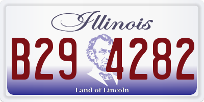 IL license plate B294282