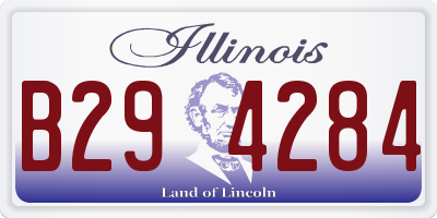 IL license plate B294284