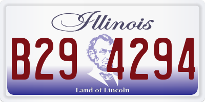 IL license plate B294294