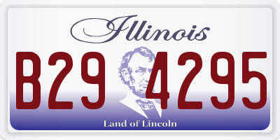 IL license plate B294295