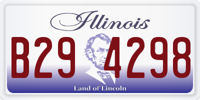 IL license plate B294298