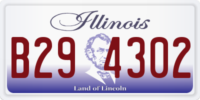 IL license plate B294302