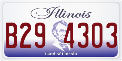 IL license plate B294303