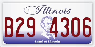 IL license plate B294306