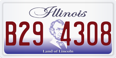 IL license plate B294308