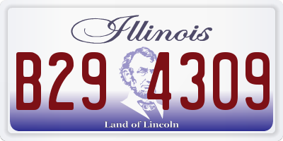 IL license plate B294309