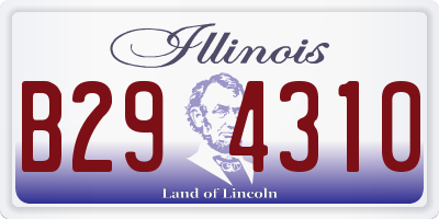 IL license plate B294310
